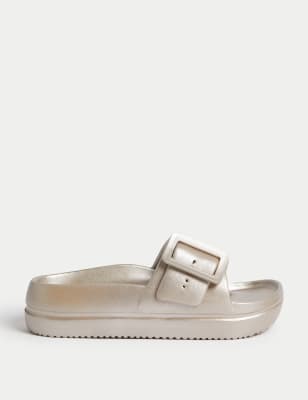 Buckle Flatform Sliders - LU