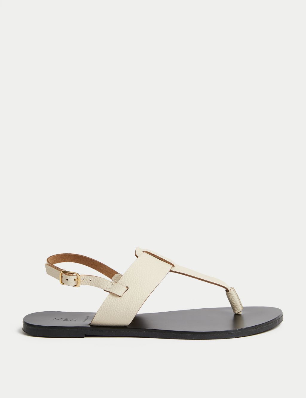 Leather Ankle Strap Toe Thong Sandals