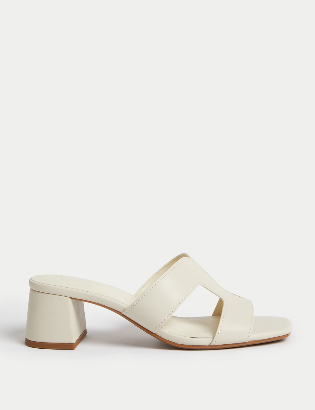 Wide Fit Block Heel Mules