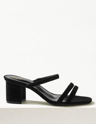 Wide Fit Multi Strap Mule Sandals | M&S Collection | M&S