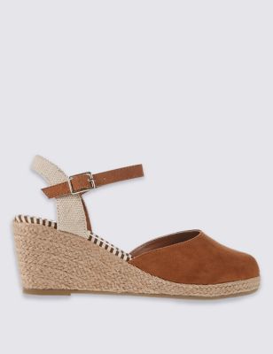 Wide Fit Wedge Heel Closed Toe Espadrilles | M&S Collection | M&S