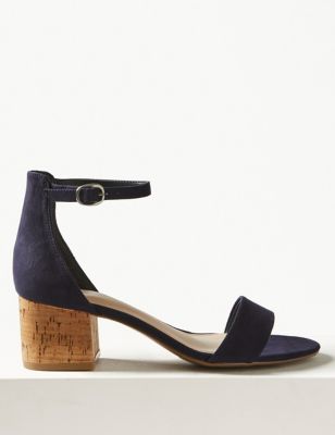 Wide Fit Block Heel Sandals | M&S Collection | M&S