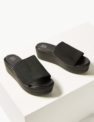 wide fit wedge flip flops