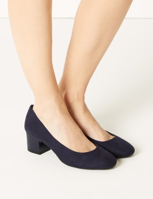 Wide fit discount block heel shoes