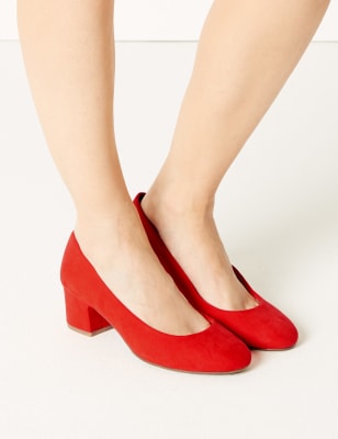 Red block 2025 heels wide fit