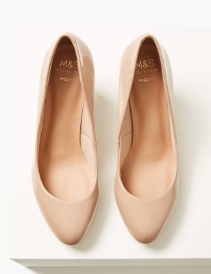 wide fit court heels