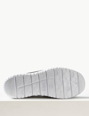 m&s silver trainers