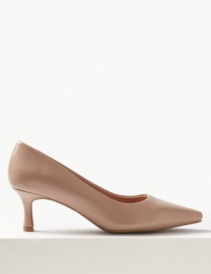 Wide Fit Kitten Heel Court Shoes | M&S Collection | M&S