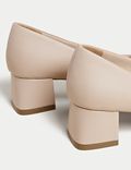 Wide Fit Block Heel Square Toe Shoes