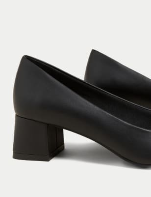 Square toe block heel pumps new arrivals