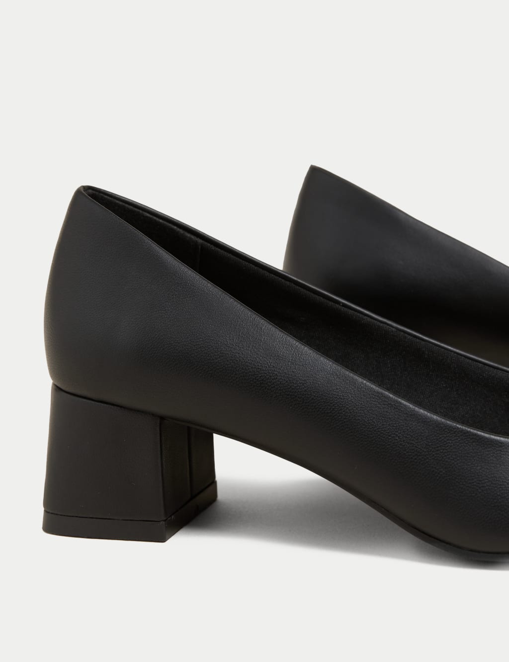 Wide Fit Block Heel Square Toe Shoes image 3