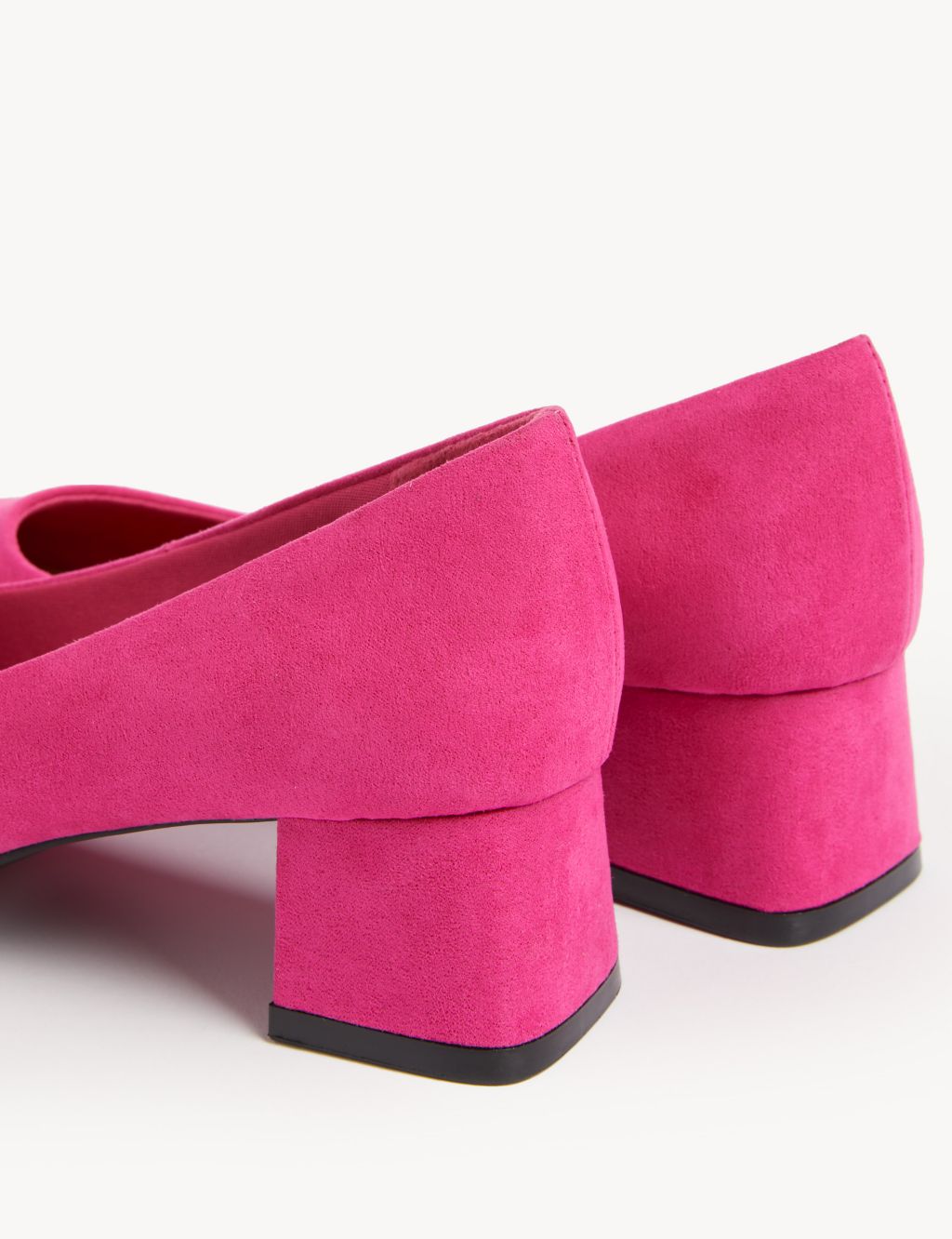 Wide Fit Block Heel Square Toe Shoes image 2
