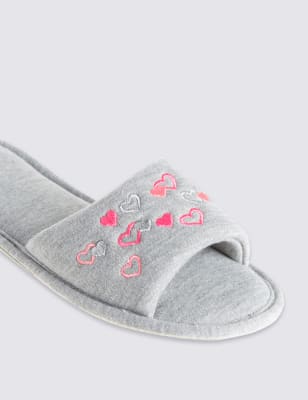 Open toe store mule slippers