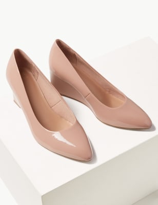 Nude wedge 2025 court shoes