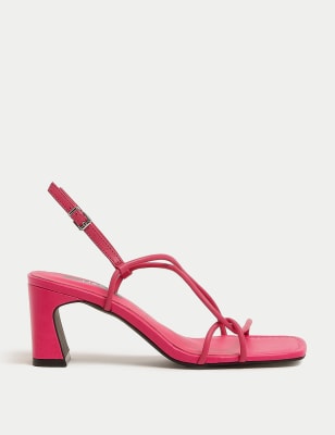 

M&S Collection Sandalias llamativas de piel con tirasWomens - Cerise, Cerise
