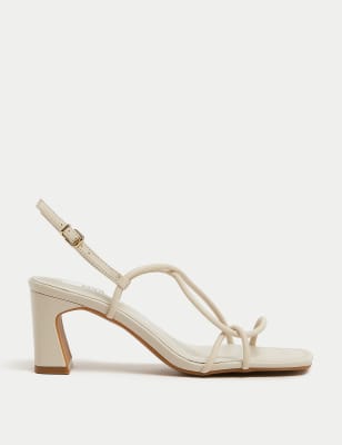 Leather Strappy Statement Sandals