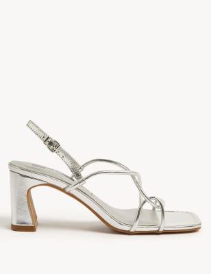 Leather Strappy Statement Sandals M S Collection M S