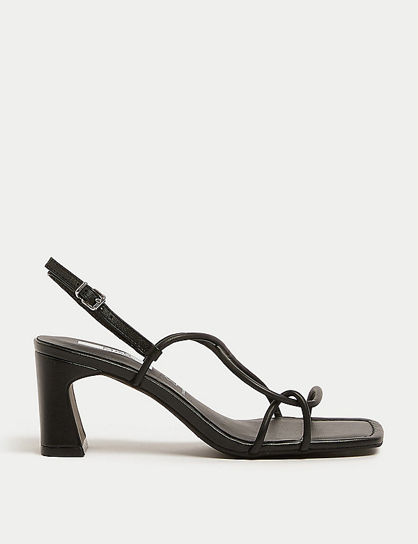 Leather Strappy Statement Sandals - CA