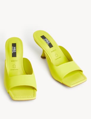 Yellow sandals wide online fit