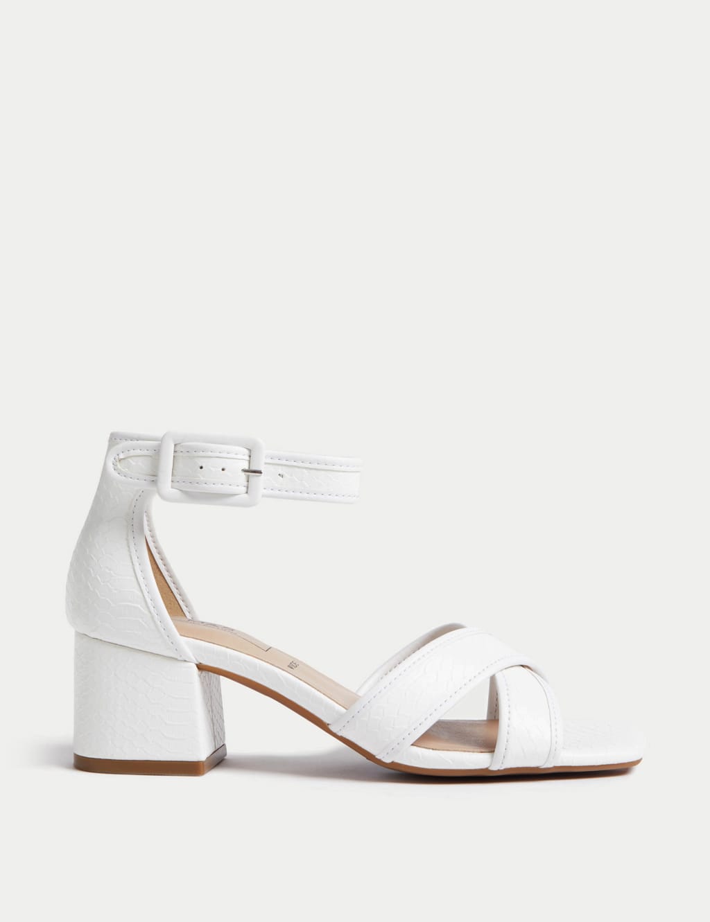 Wide Fit Ankle Strap Block Heel Sandals Mid image 1