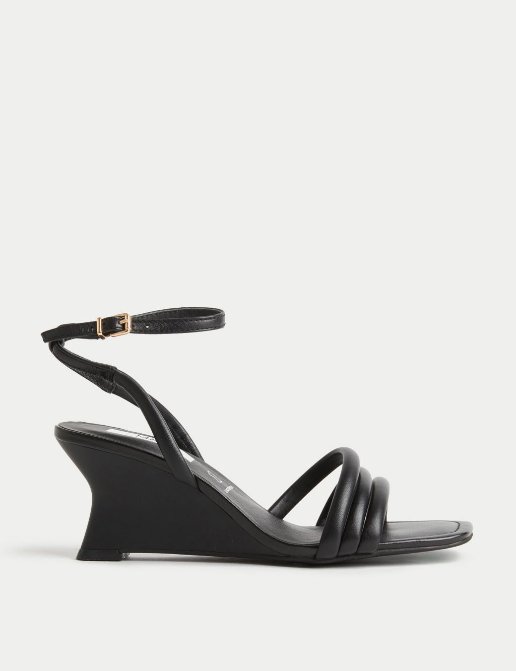 Buckle Strappy Wedge Sandals image 1