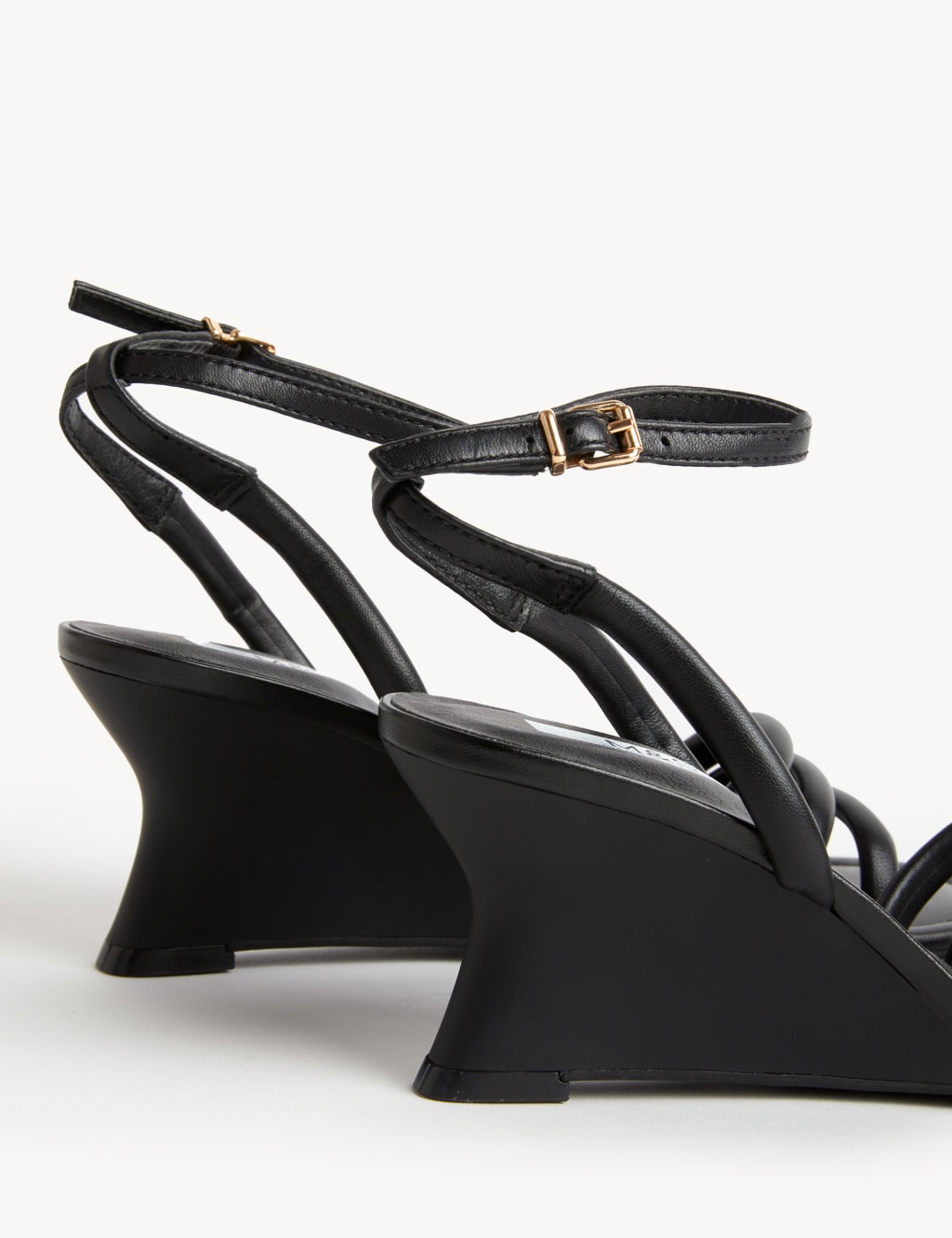 Buckle Strappy Wedge Sandals image 3