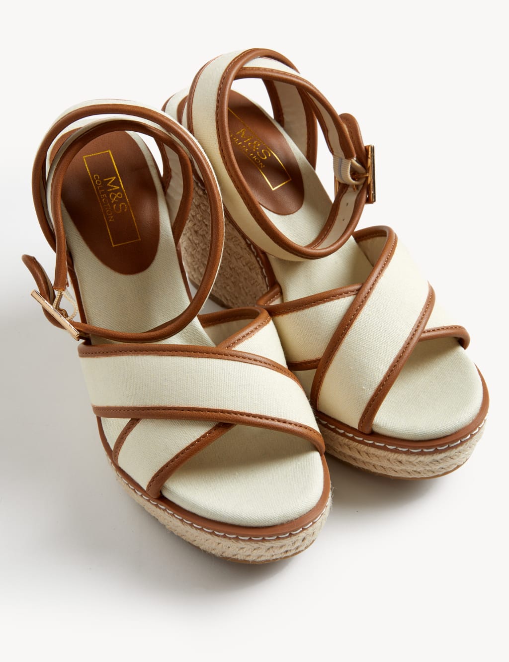 Canvas Crossover Wedge Espadrilles image 2