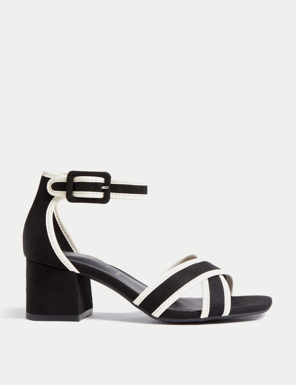 Wide Fit Ankle Strap Block Heel Sandals image 1