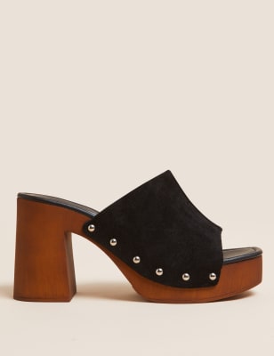 platform clog heels
