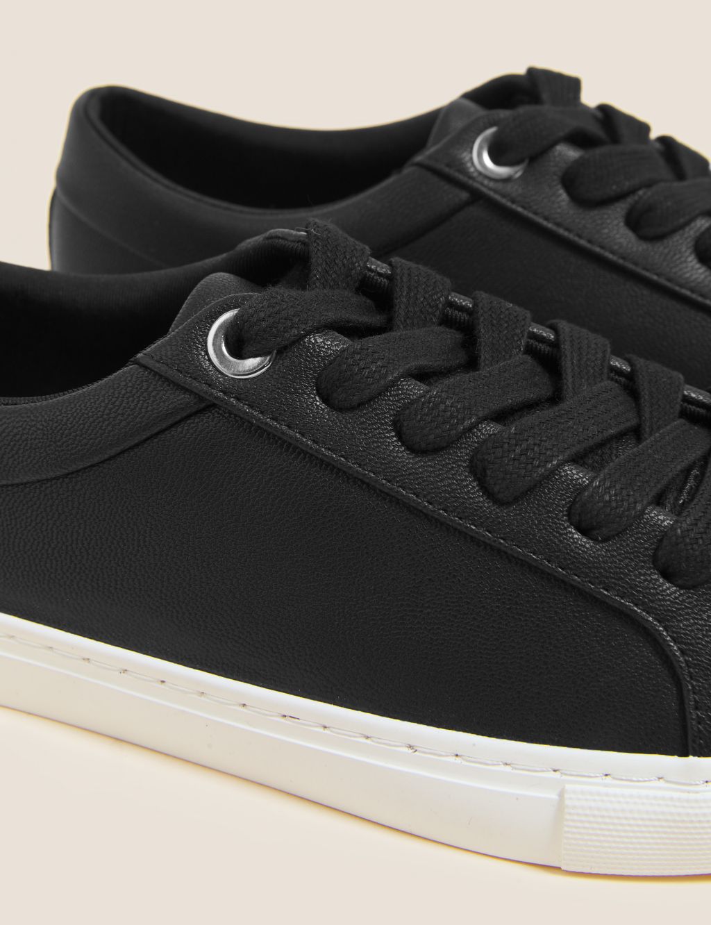 Lace Up Eyelet Detail Trainers image 4