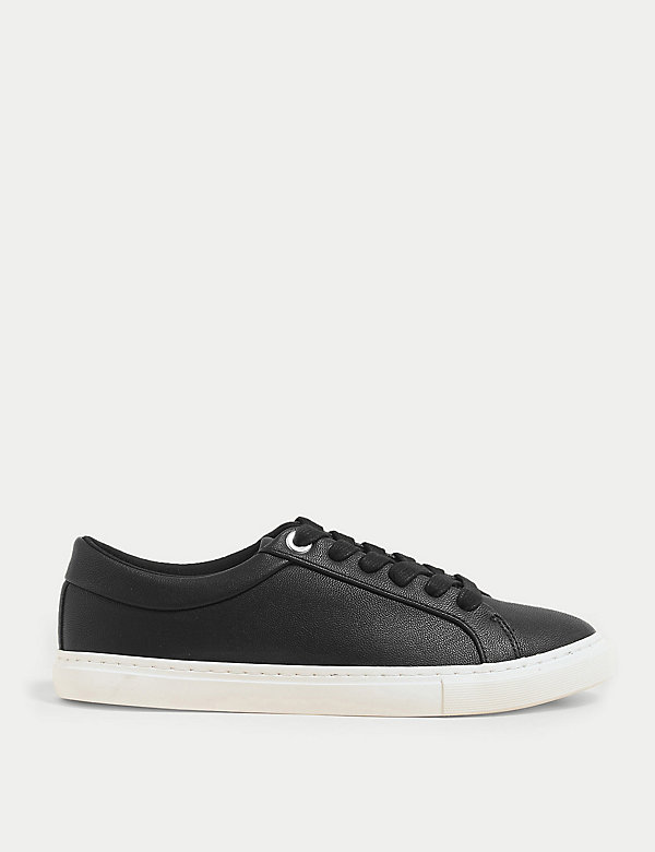 Lace Up Eyelet Detail Trainers - NZ