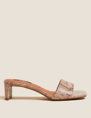

M&S Collection Zapatos llamativos de piel con estampado animalWomens - Multi/Neutral, Multi/Neutral