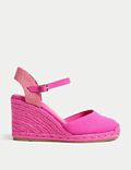 Buckle Ankle Strap Wedge Espadrilles