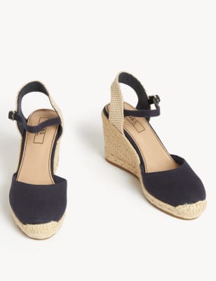 Ankle tie espadrille discount wedges