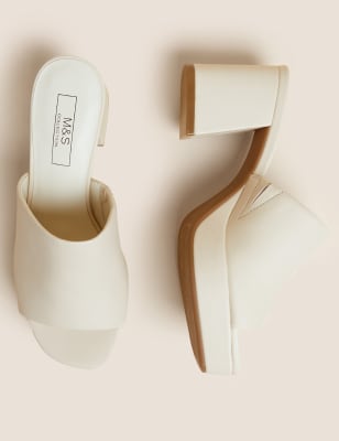 

Womens M&S Collection Platform Mules - Ivory, Ivory