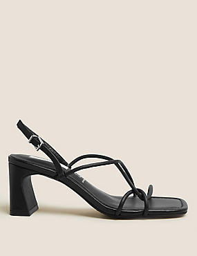 Leather Ankle Strap Statement Sandals