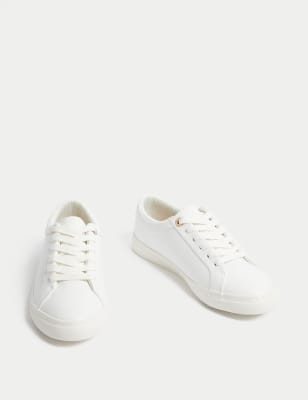 m&s womens white trainers