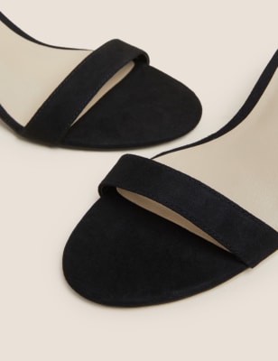 

M&S Collection Sandalias con tacón de aguja de puntera abierta con tira en el tobilloWomens - Black, Black