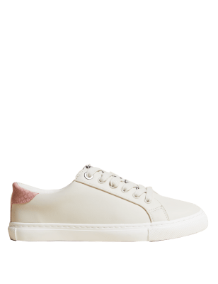 

M&S Collection Zapatillas deportivas con cordones y detalle en los ojalesWomens - Taupe, Taupe