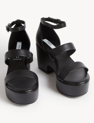 Marks and discount spencer black sandals