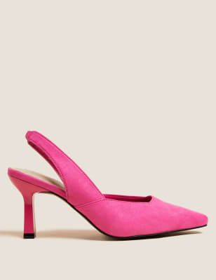 

Womens M&S Collection Stiletto Heel Pointed Slingback Shoes - Fuchsia, Fuchsia