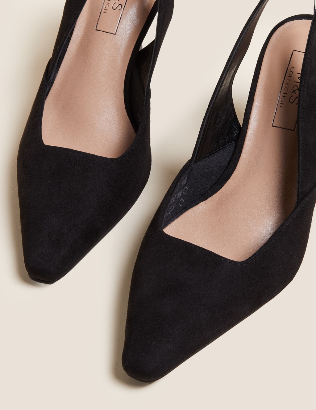 Stiletto Heel Pointed Slingback Shoes image 3