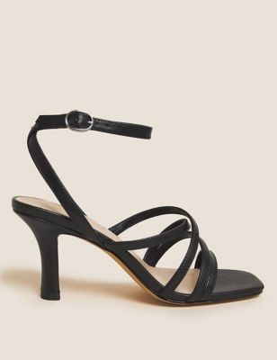 

Womens M&S Collection Strappy Open Toe Stiletto Heels - Black, Black