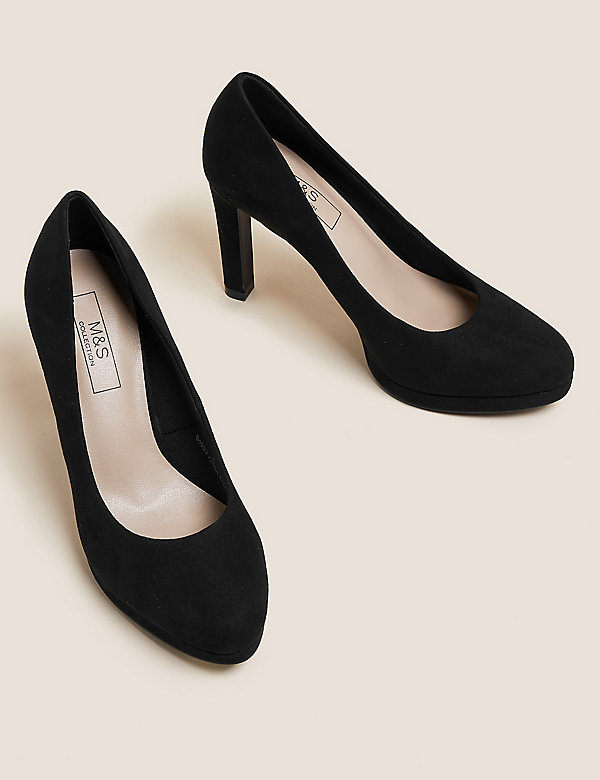 Platform Stiletto Heel Court Shoes - AU
