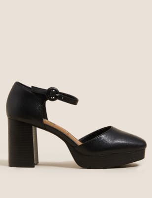 Square toe hotsell platform heels