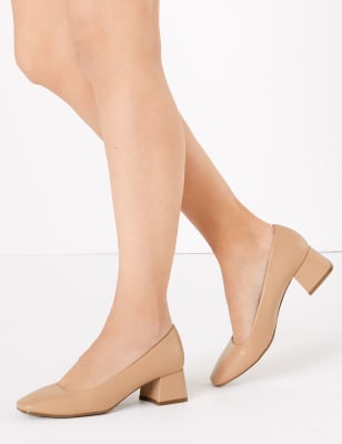 m&s navy court shoes