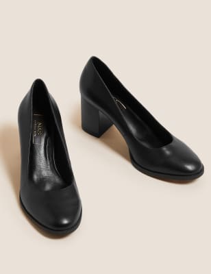 marks and spencer block heel shoes