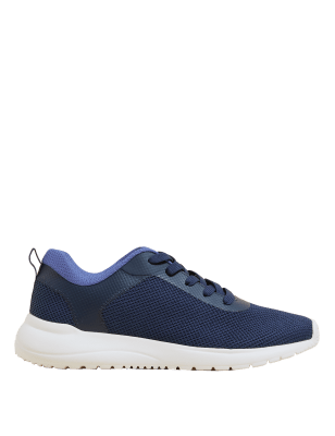 

Womens GOODMOVE Lace Up Trainers - Navy Mix, Navy Mix