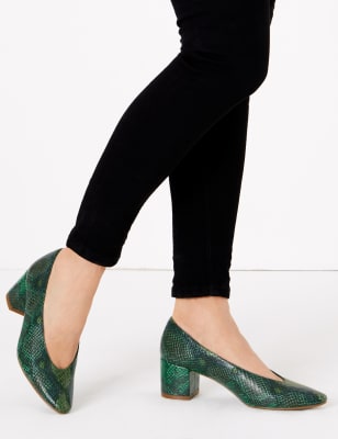marks and spencer green shoes