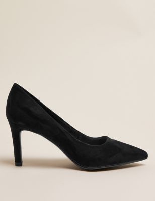 Stiletto Heel Pointed Court Shoes - US